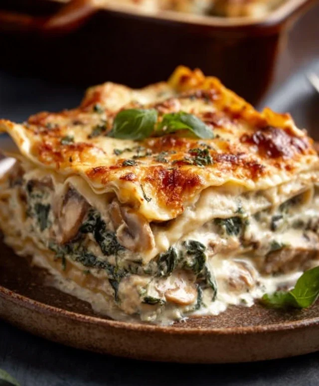 Mushroom And Spinach Lasagna Recipe