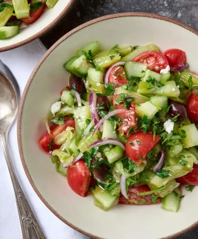 Mediterranean Celery Salad