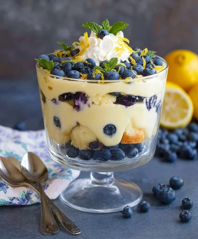 Easy Lemon Blueberry Trifle Recipe