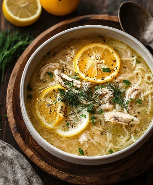 Greek Lemon Chicken Soup