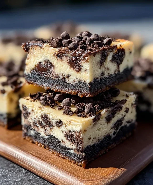 Chocolate Chip Oreo Cheesecake Bars