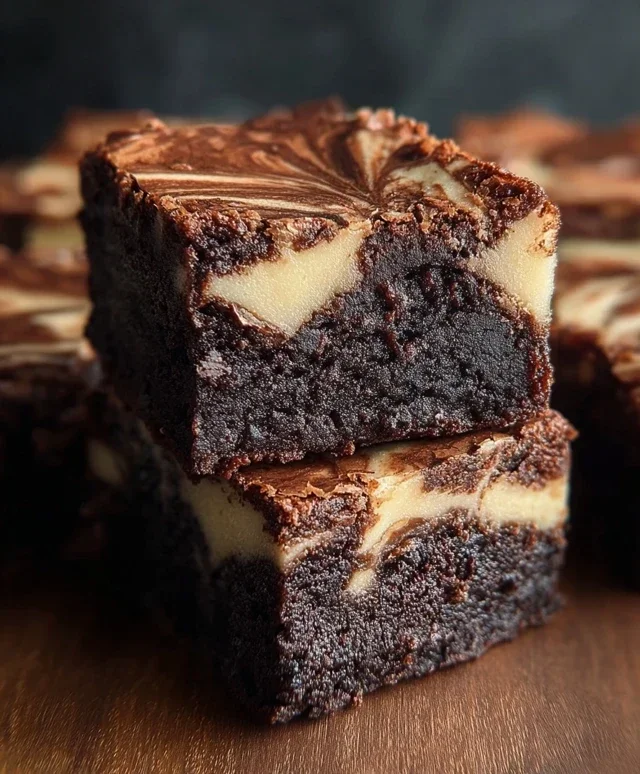 Dark Chocolate Cheesecake Brownies