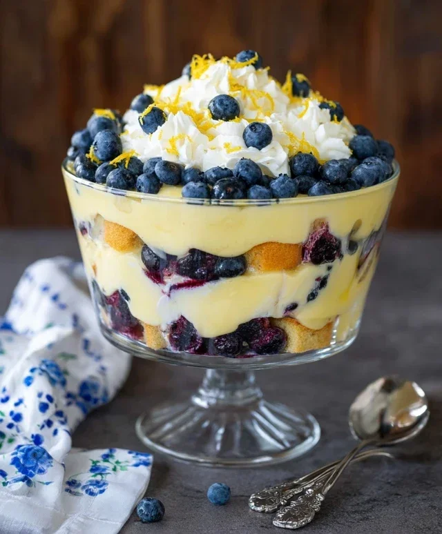 Easy Lemon Blueberry Trifle Recipe