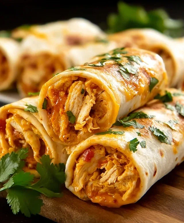 Chicken Enchilada Roll Ups