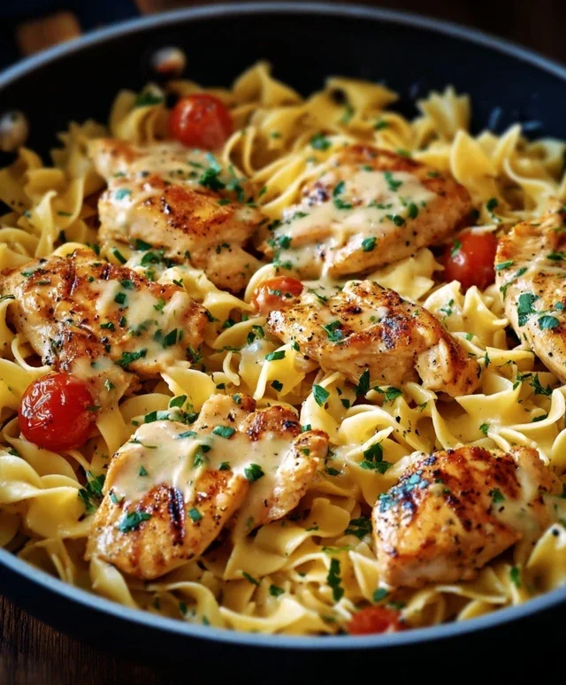 One-Pan Chicken with Buttered Noodles