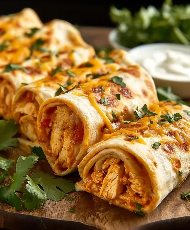 Chicken Enchilada Roll Ups