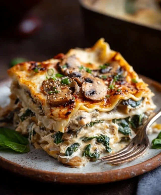 Mushroom And Spinach Lasagna Recipe