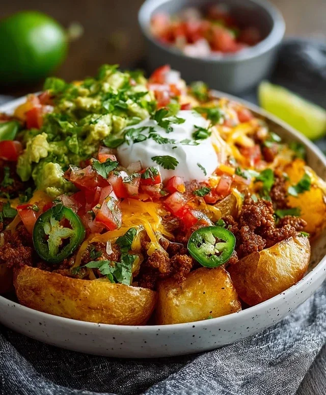 Loaded Potato Taco Bowl