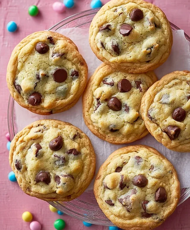 Easter Chocolate Chip Cookies