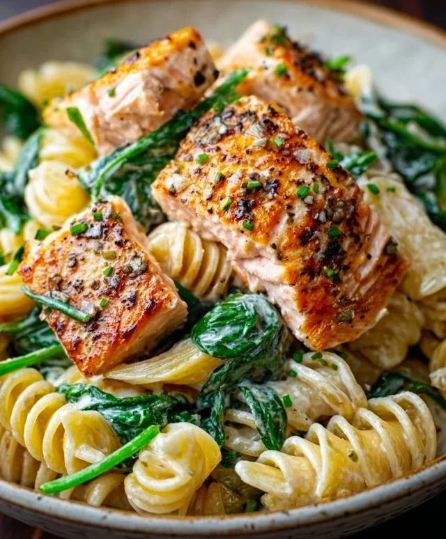 Salmon Spinach Pasta Dish: A Delicious and Nutritious Recipe to Try Today