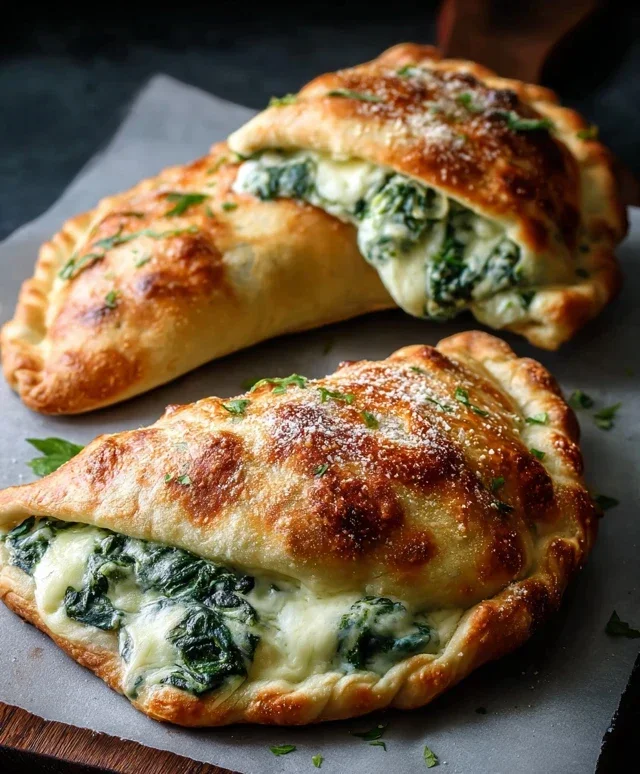 Ricotta Spinach Calzones