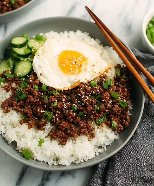 Korean Ground Beef Bowl (25-Minutes)