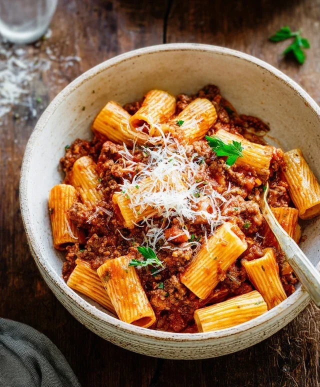 Beef Pasta in Tomato Sauce {Beef Ragu Pasta}
