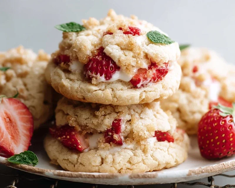 Strawberry Shortcake Cookies