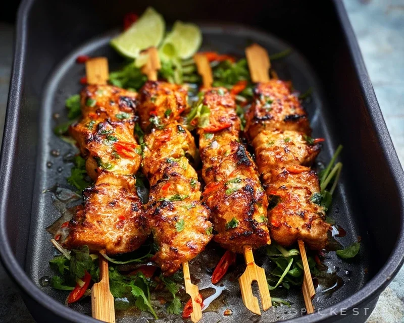 Bang Bang Chicken Skewers