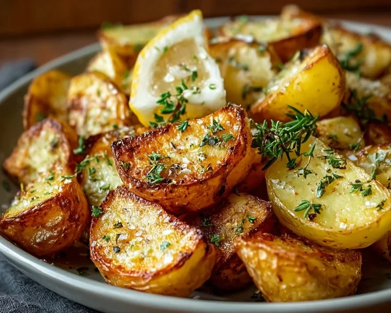 Authentic Greek Potatoes: Crispy Lemon Perfection!