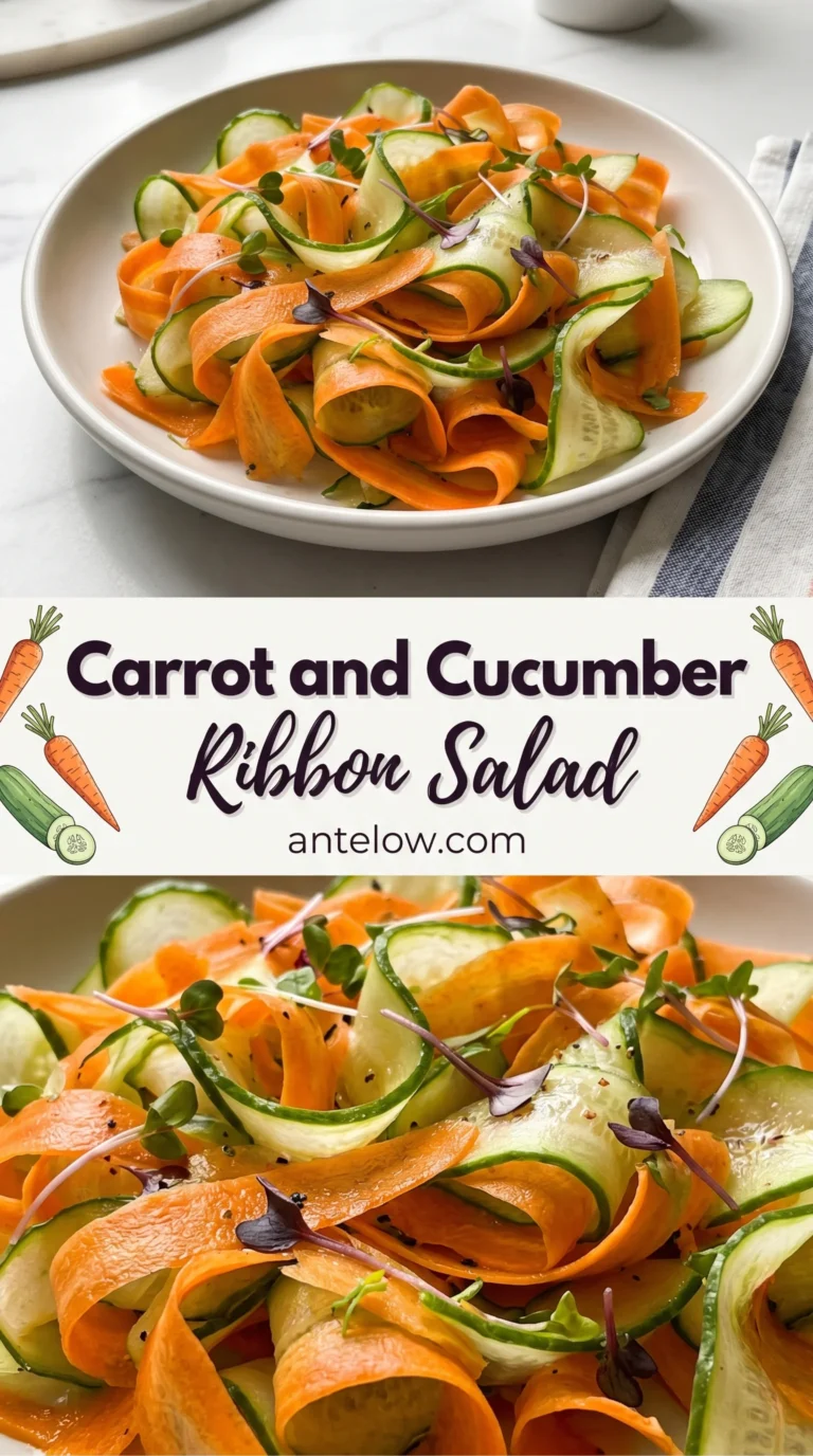 Carrot and Cucumber Ribbon Salad