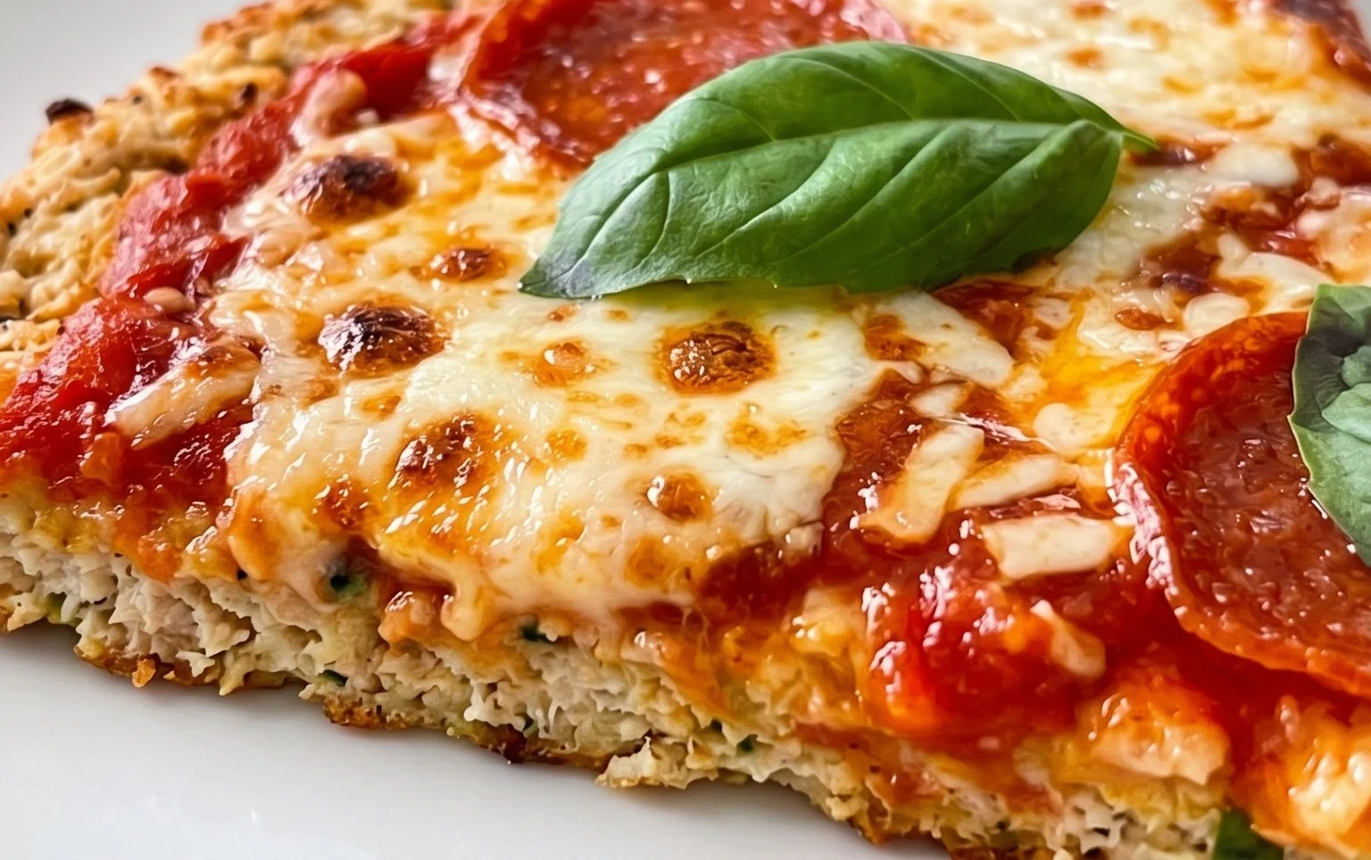 Chicken Crust Pizza (Low Carb + High Protein