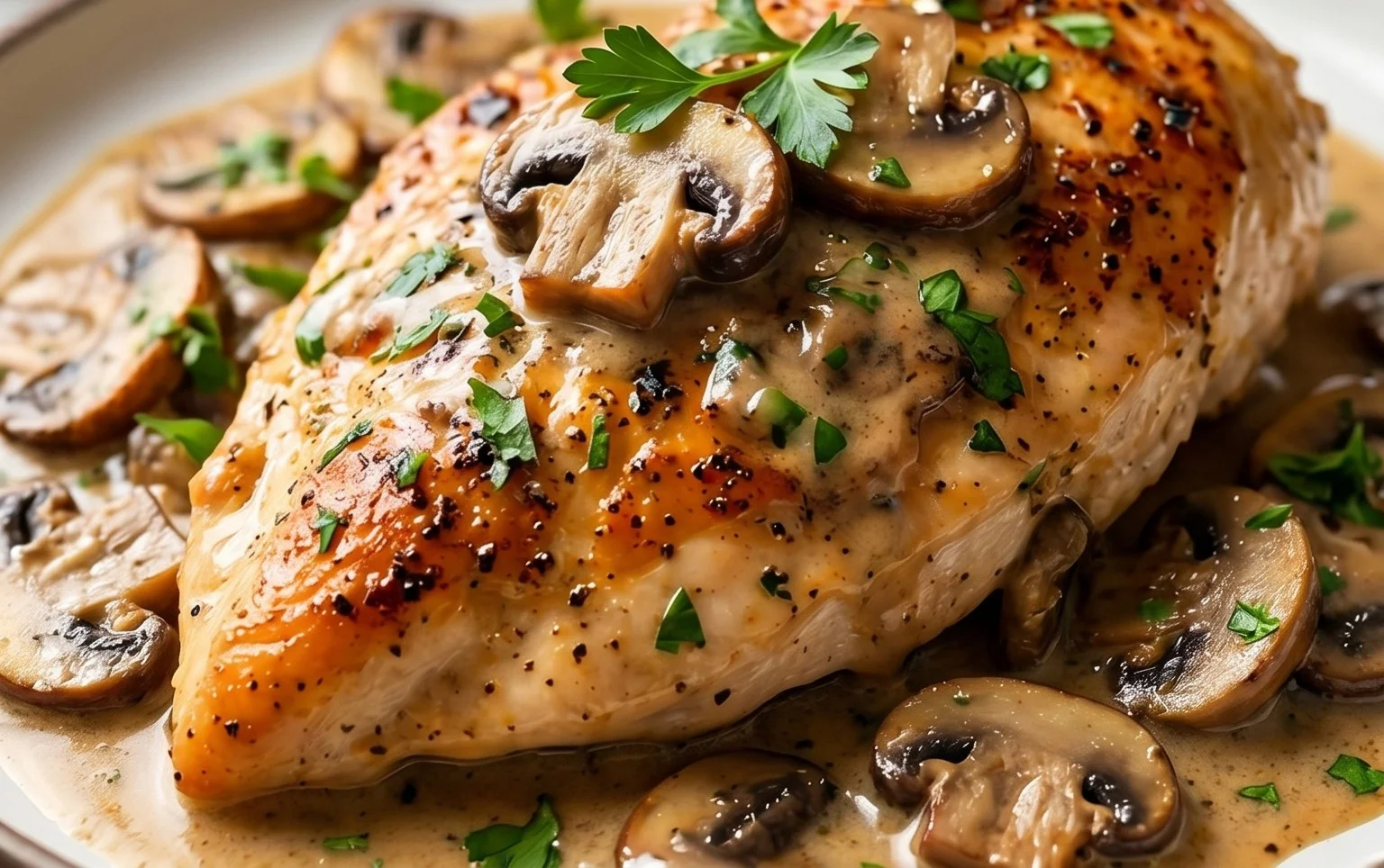 Creamy Mushroom Chicken Recipe