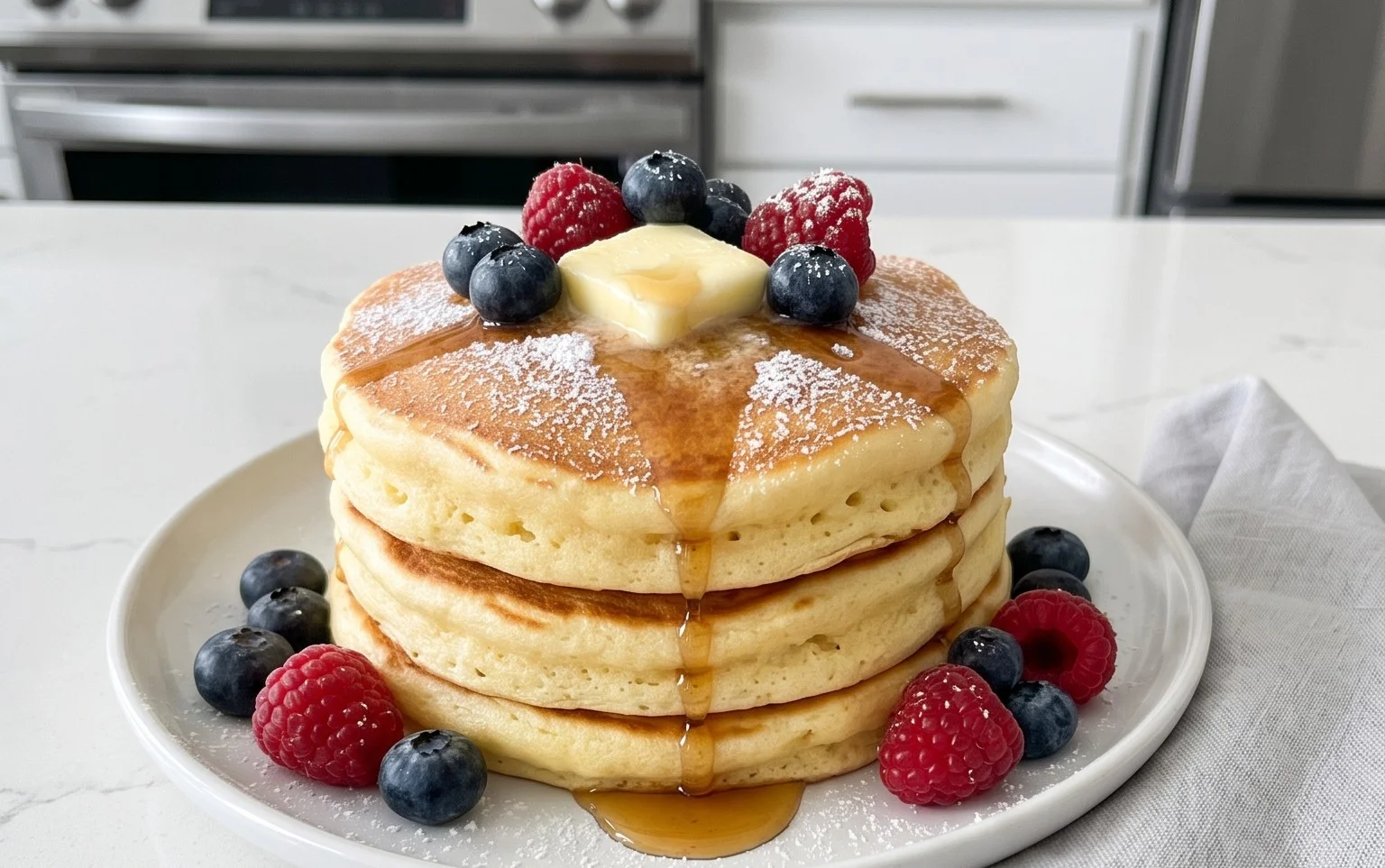 Fluffy Japanese Soufflé Pancakes