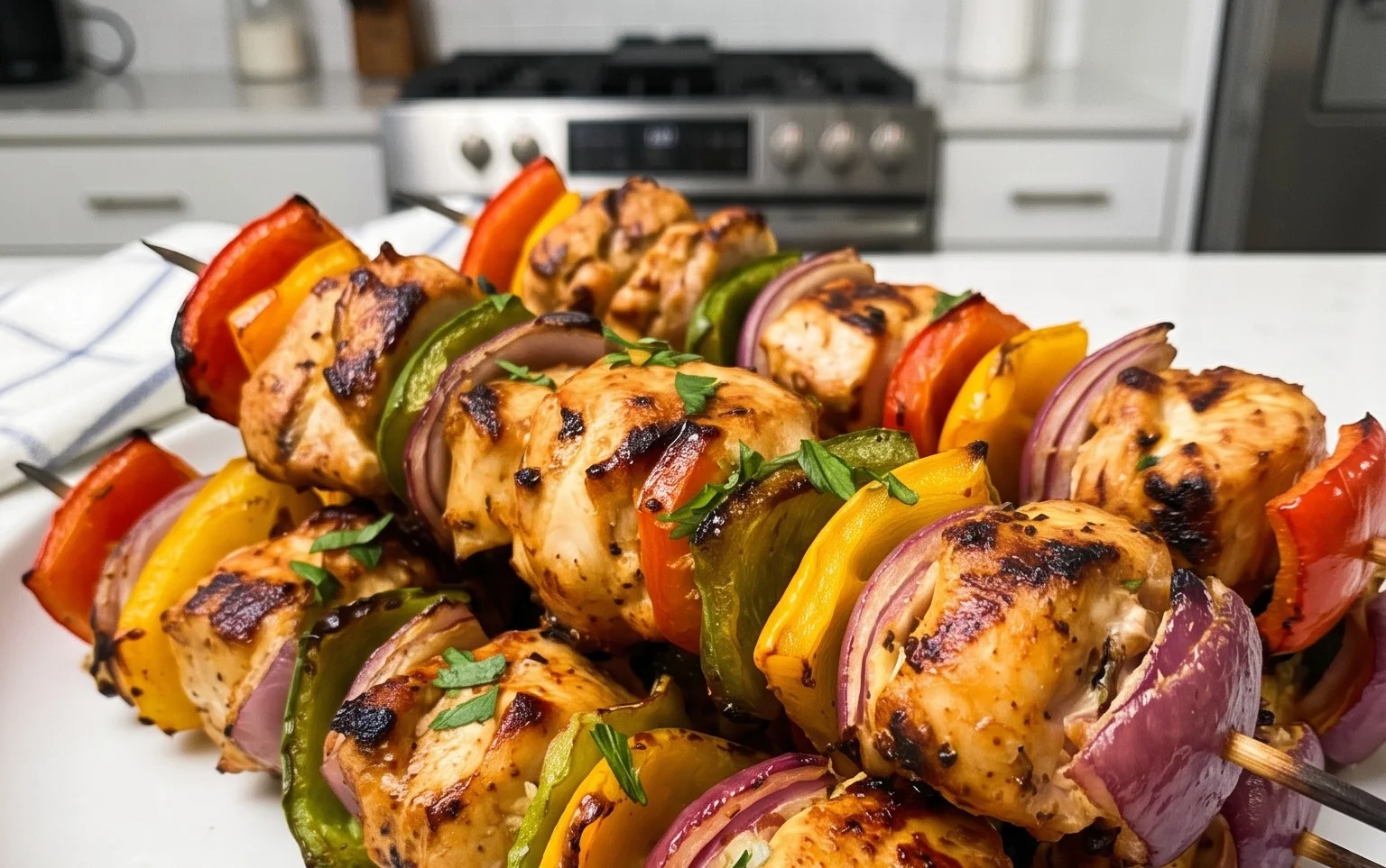 Air Fryer Chicken Skewers (VIDEO)