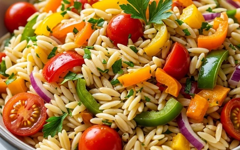 Rainbow Orzo Salad
