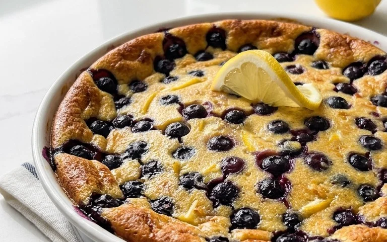 Lemon Blueberry Clafoutis
