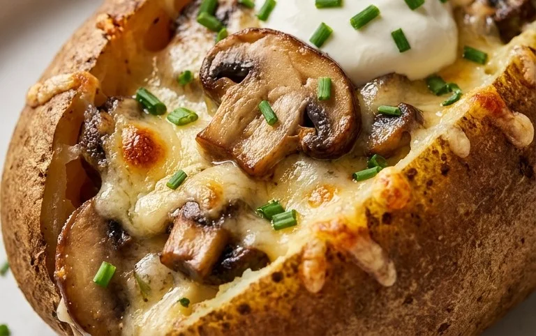 The Ultimate Stuffed Baked Potatoes with Mushrooms