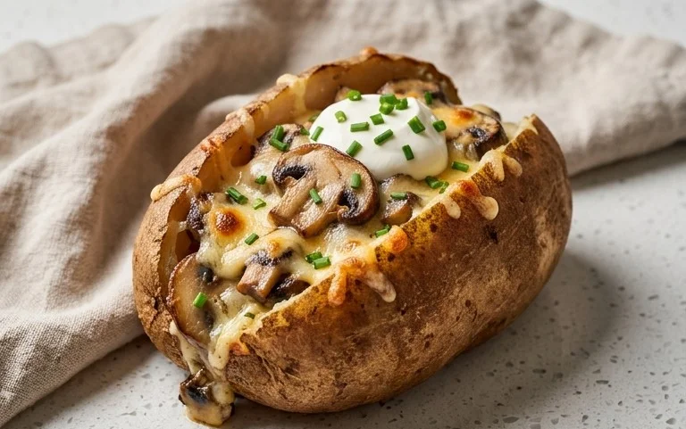 The Ultimate Stuffed Baked Potatoes with Mushrooms