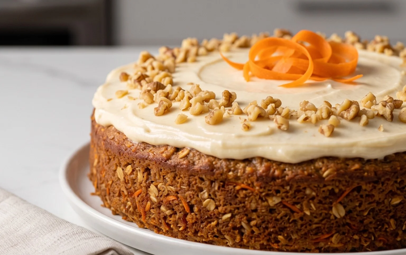Easy Flourless Oatmeal Carrot Cake Recipe