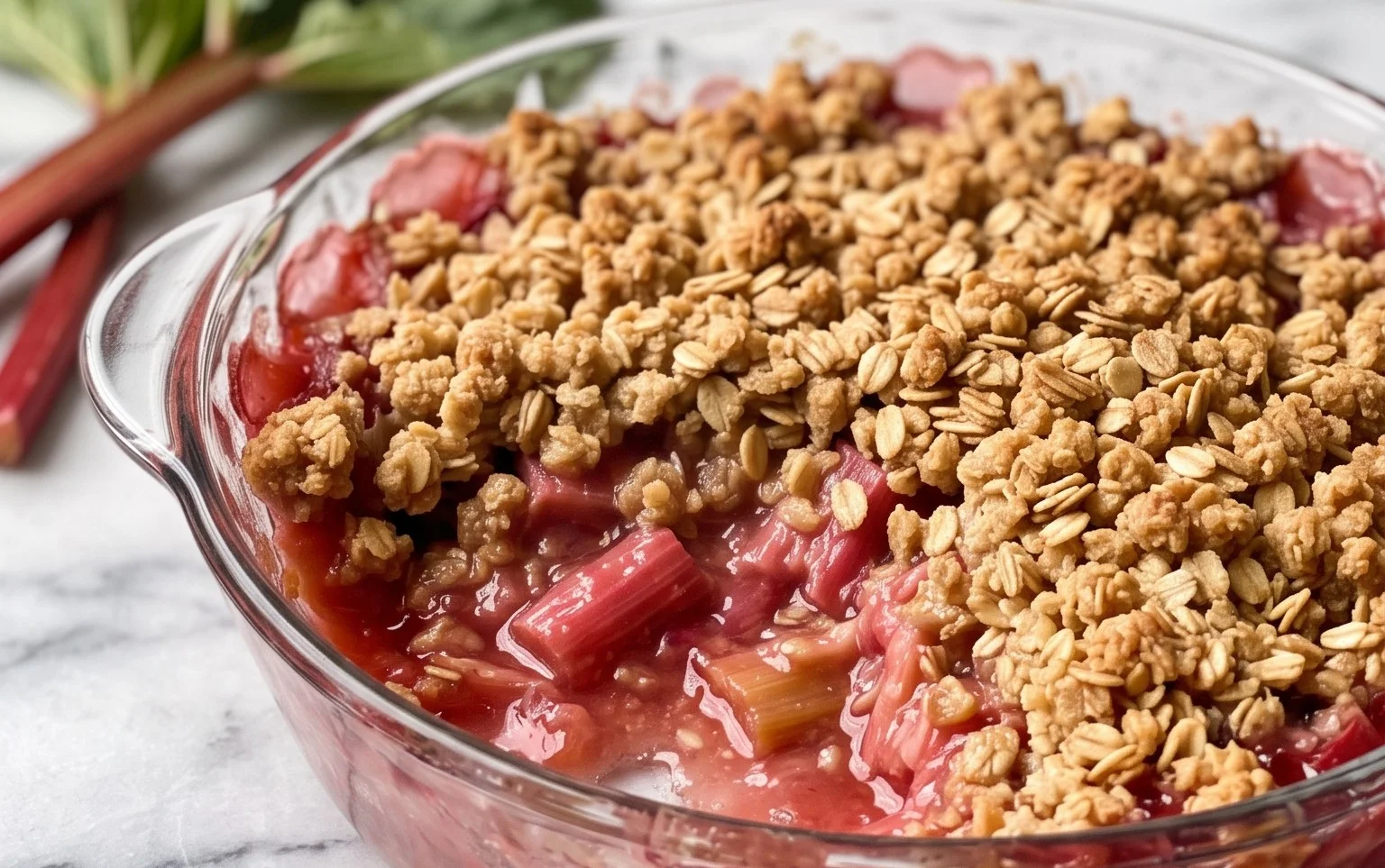 Easy Rhubarb Crisp