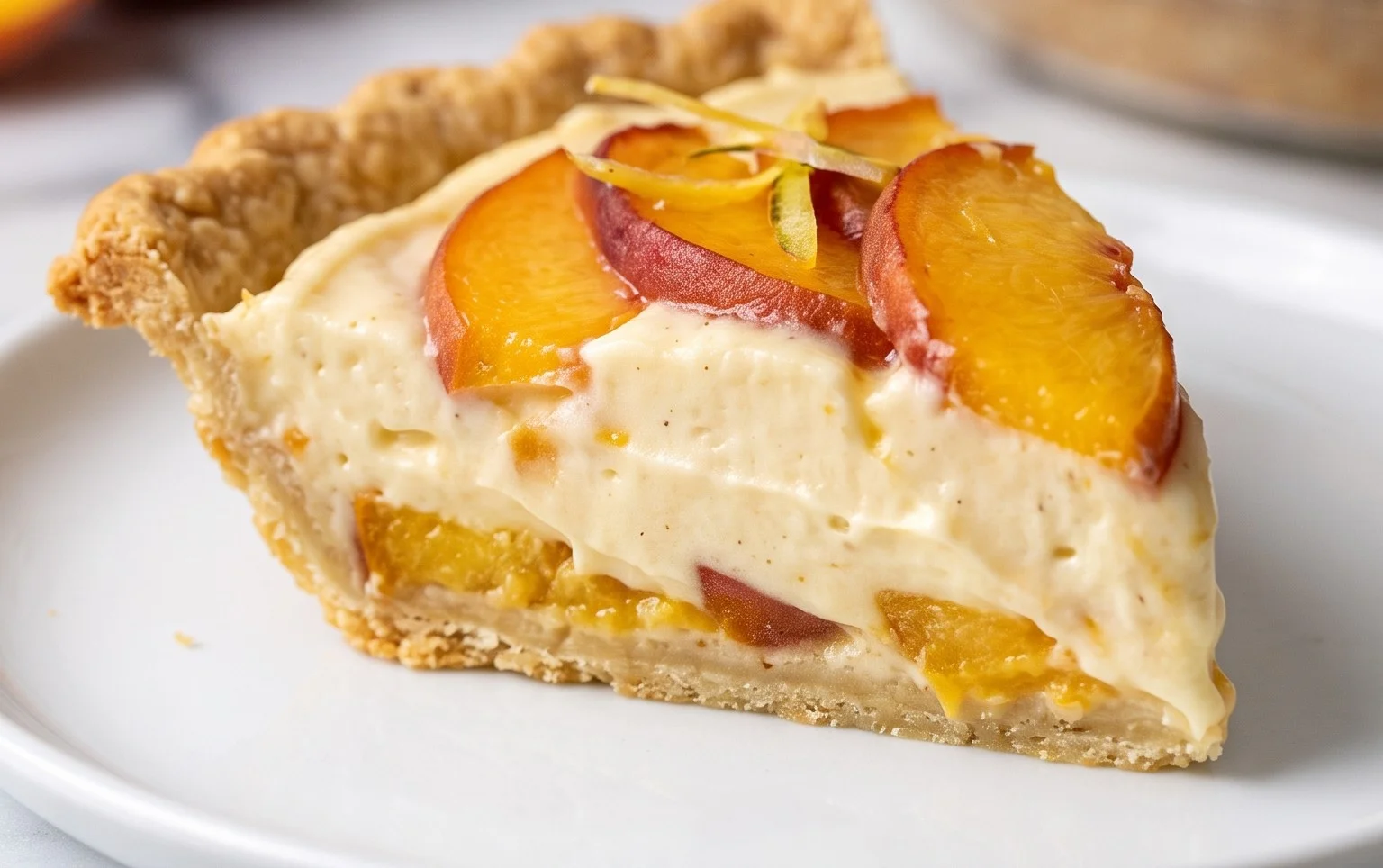 Peaches and Cream Pie