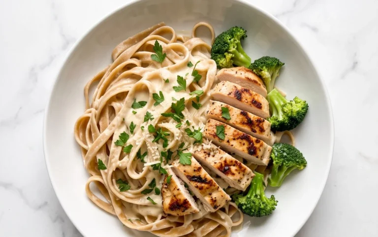 Low Calorie Chicken Alfredo