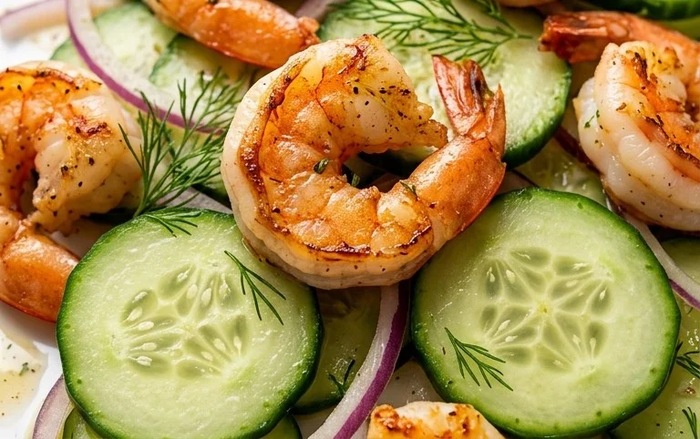 Cucumber Shrimp Salad