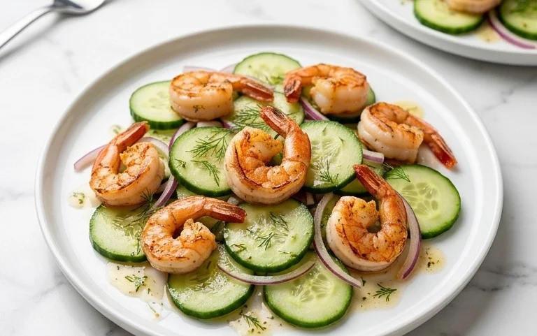 Cucumber Shrimp Salad