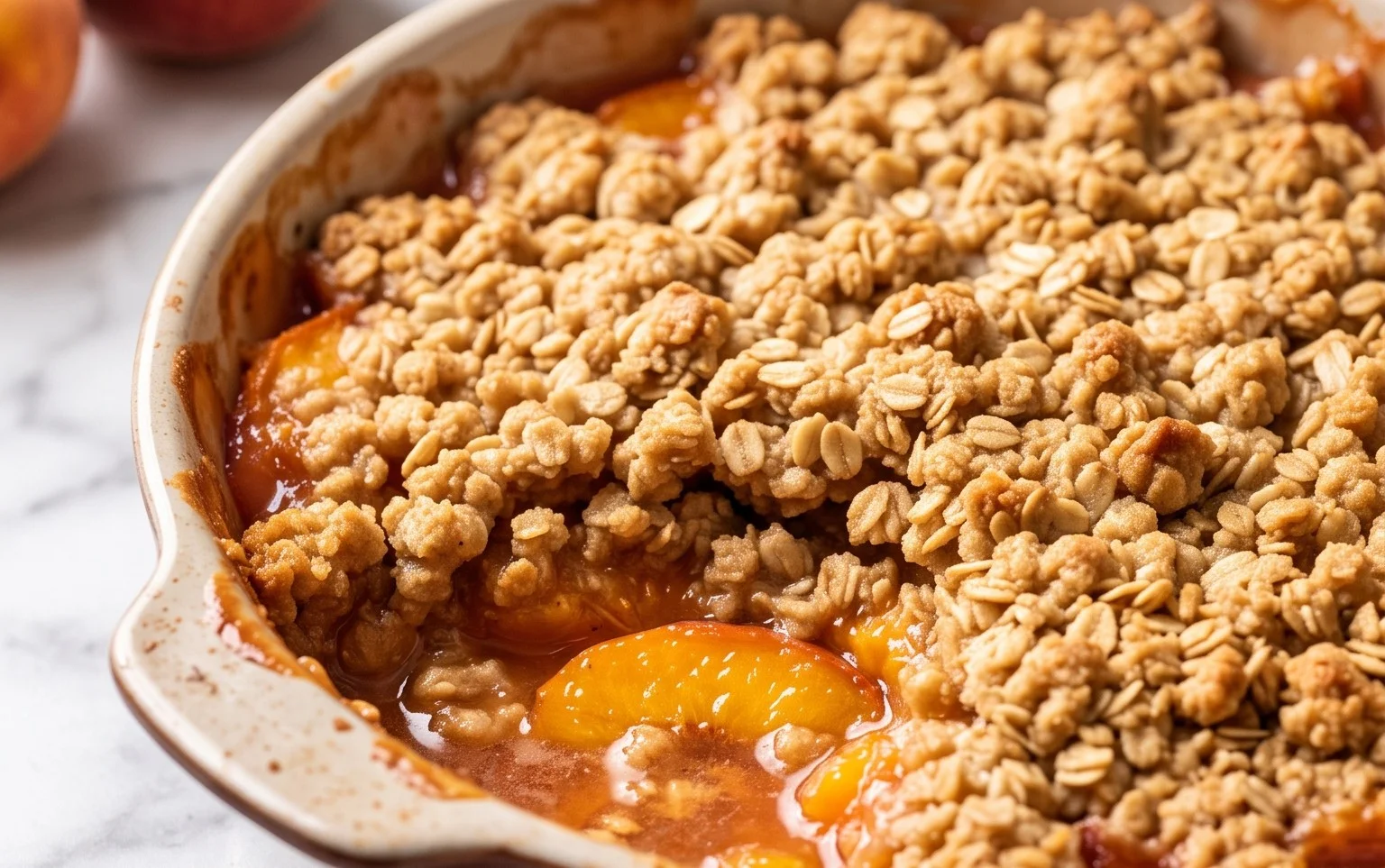 Fresh Peach Crisp Recipe