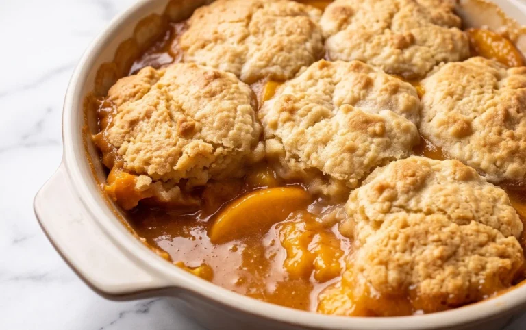 The Easiest Southern Peach Cobbler