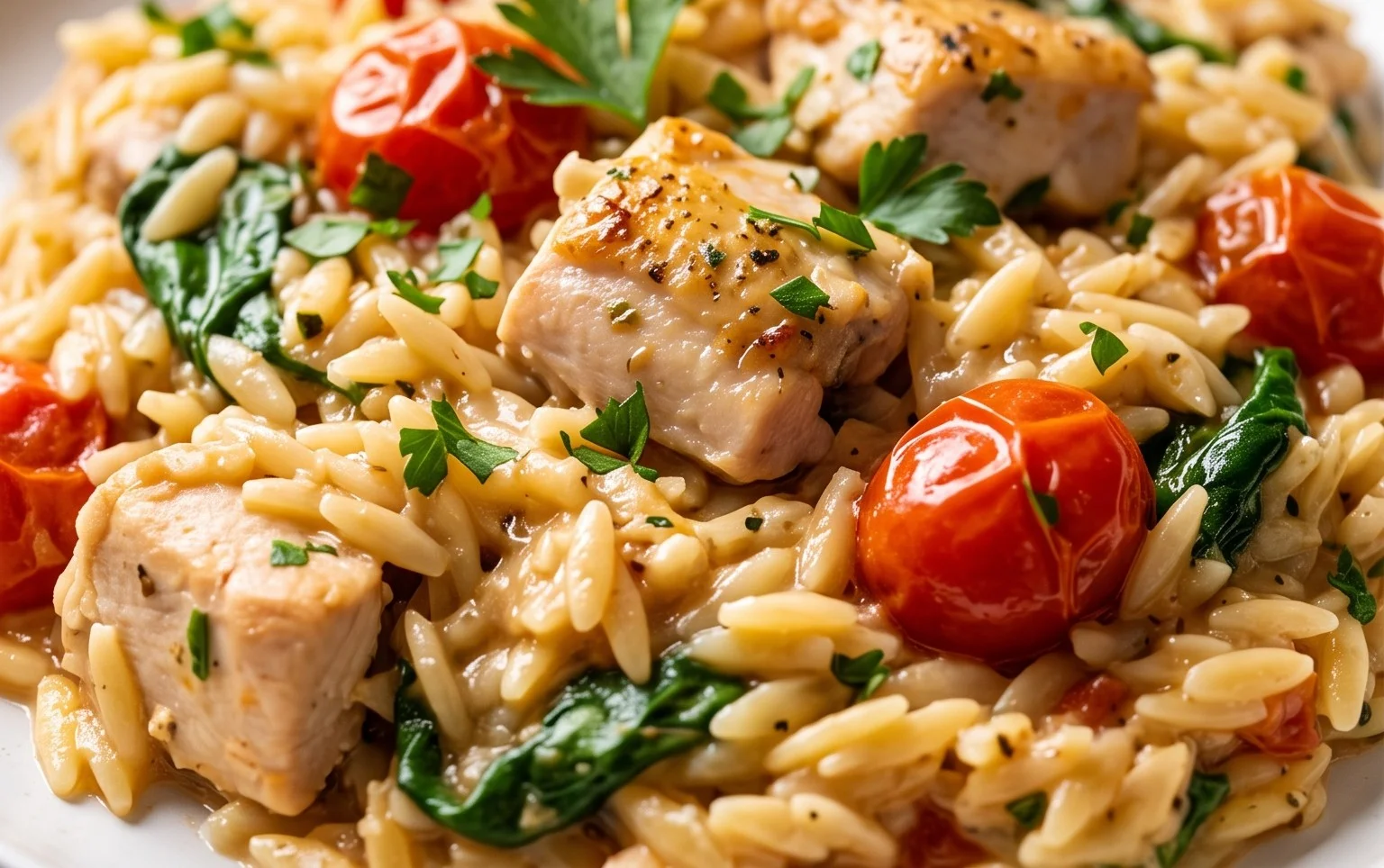 Chicken Orzo (30-Minutes, One-Pan)