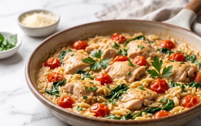 Chicken Orzo (30-Minutes, One-Pan)