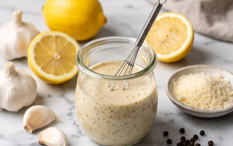 Caesar Salad Dressing (Classic, Creamy & 5 Minutes) 🥗