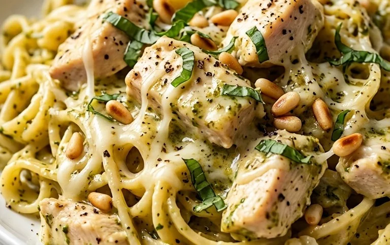 Creamy Chicken Pesto Pasta