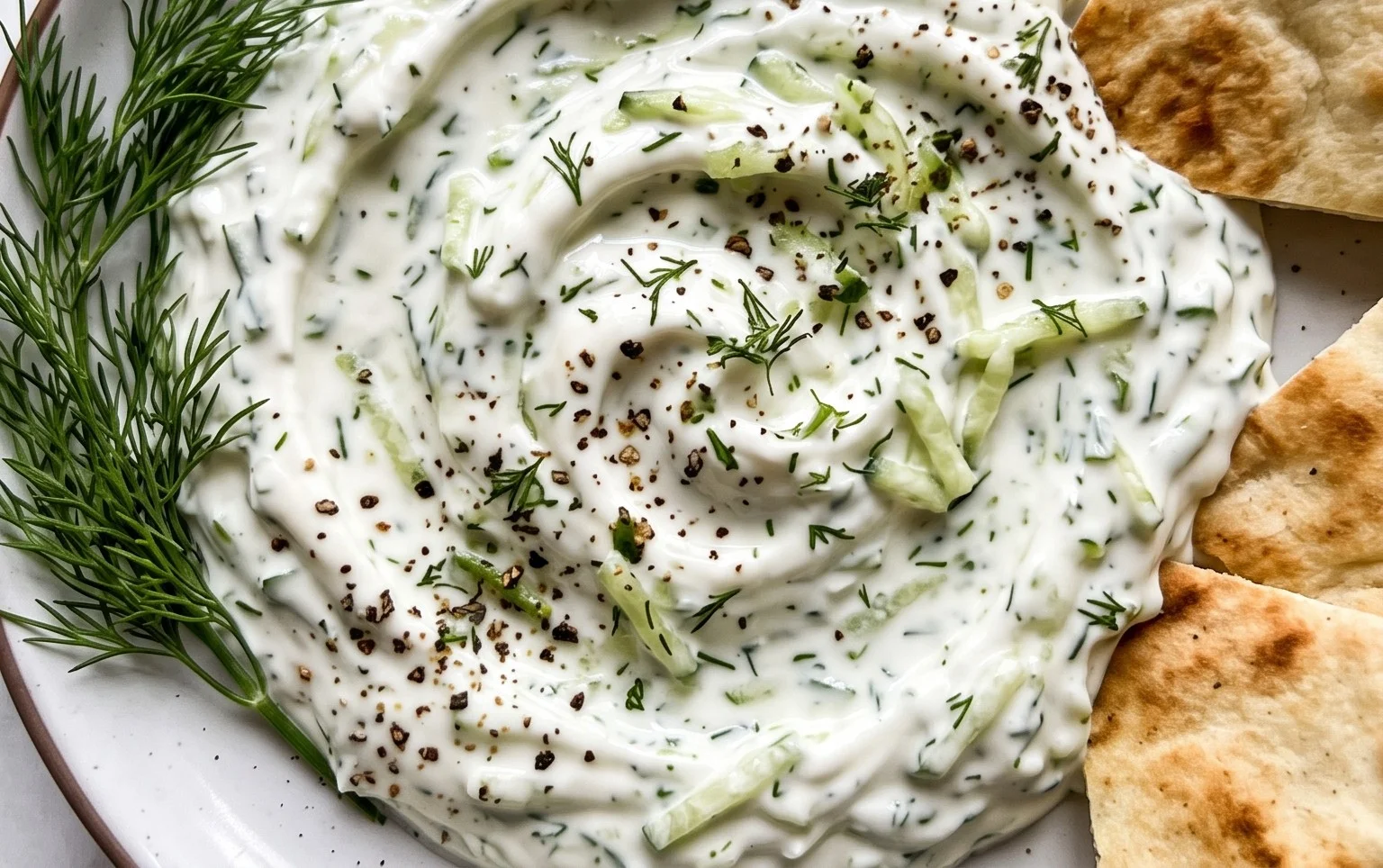 Cucumber Dip with Sour Cream and Dill