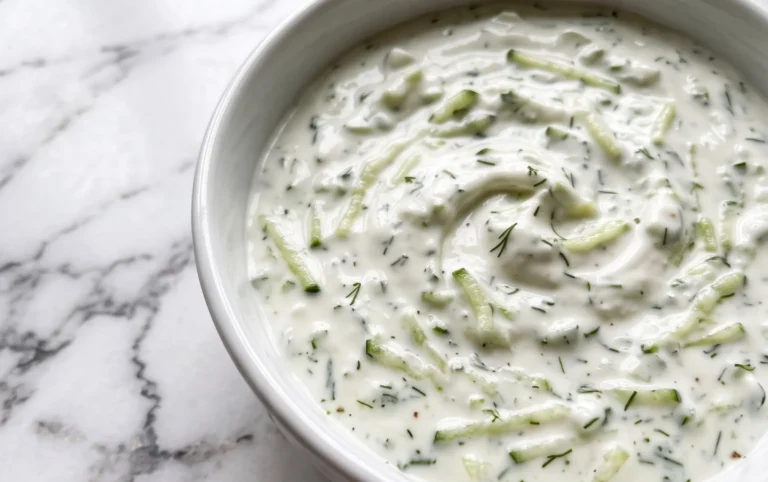 Cucumber Dip with Sour Cream and Dill