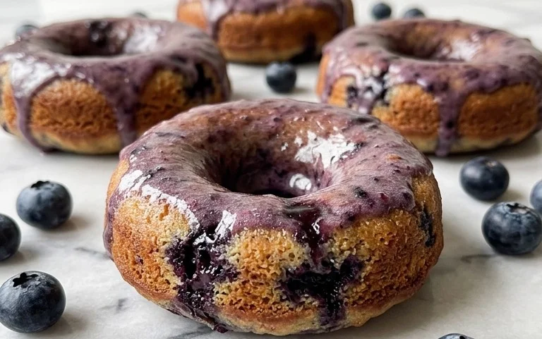 Blueberry Cake Donuts