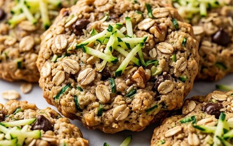 Healthy Zucchini Oatmeal Cookies