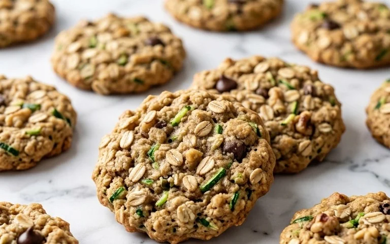 Healthy Zucchini Oatmeal Cookies