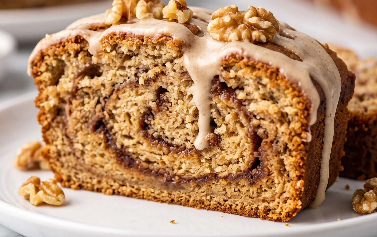 Cinnamon Roll Banana Bread