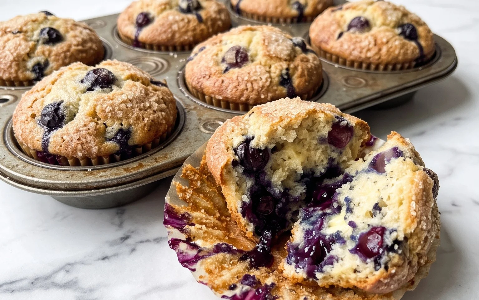 Homemade Blueberry Muffins