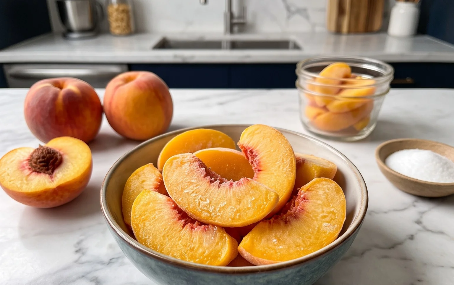 Freezing Peaches, How to Easily Freeze Peaches