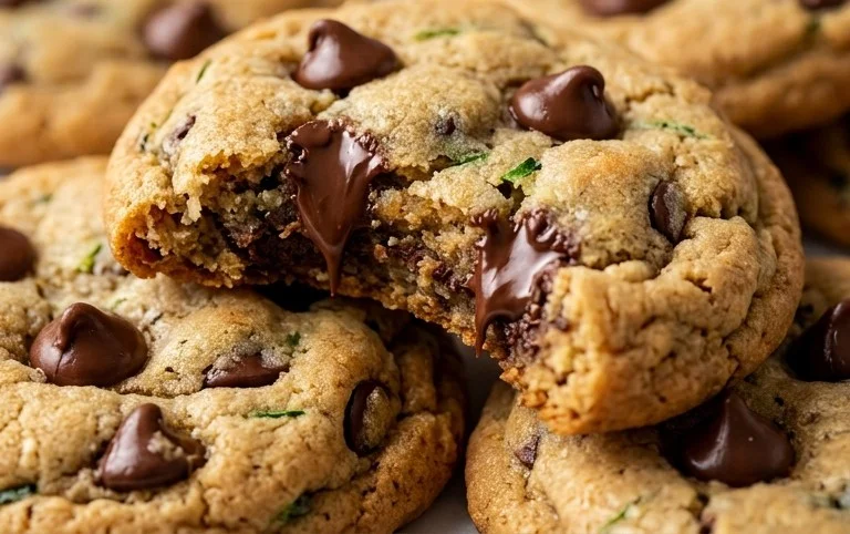 Soft Zucchini Cookies with Chocolate Chips
